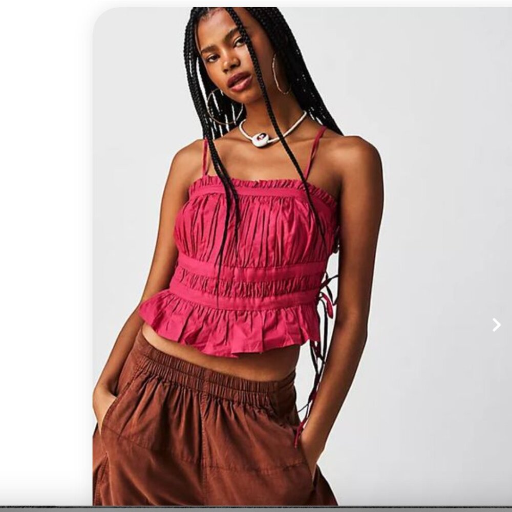 Free People Gabby Tube Top, Black, XS, NWOT